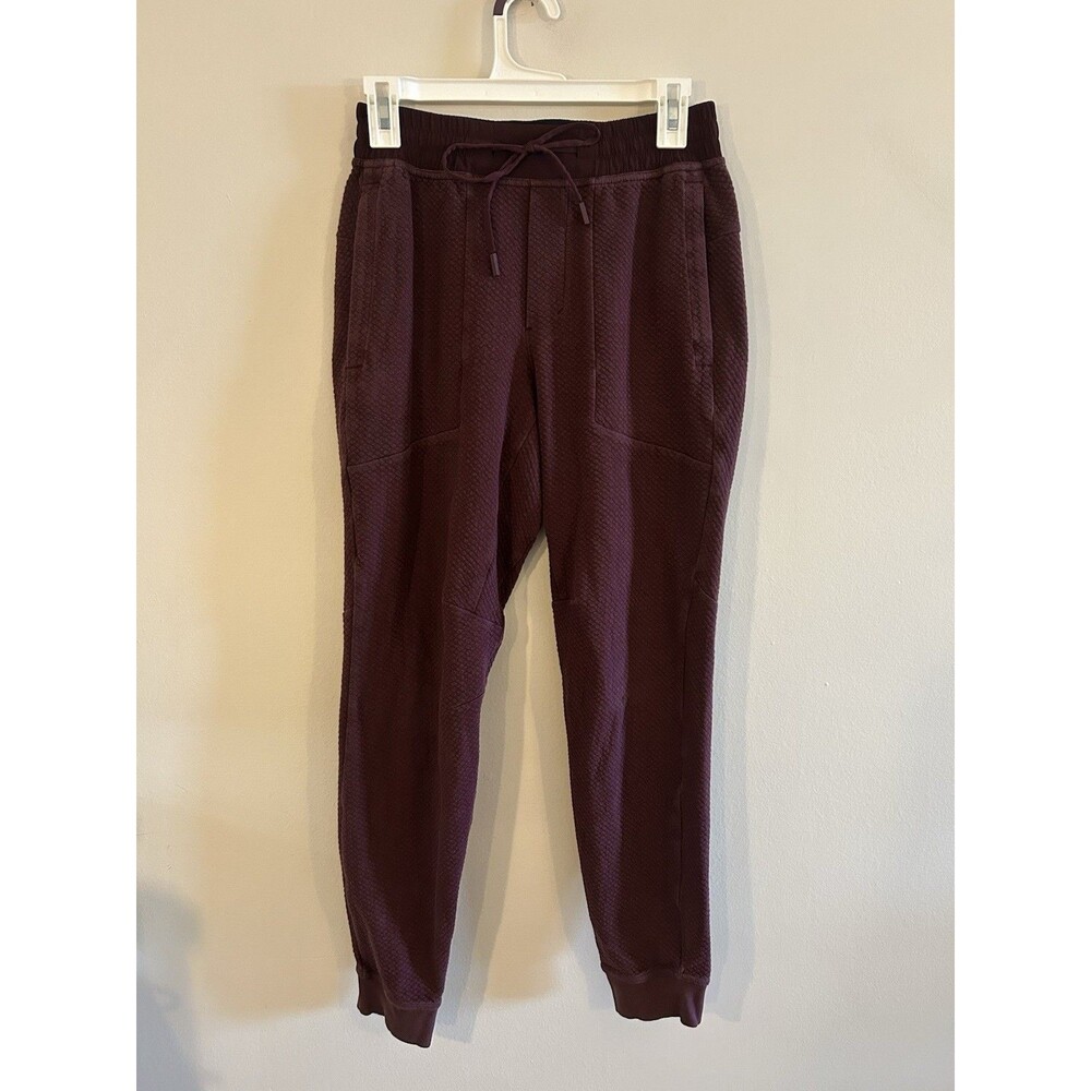 Lululemon At Ease Joggers Sweatpants Mens Size S Burgundy